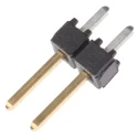 Samtec TSW Series Straight Through Hole Pin Header 2 Contact 2.54 mm Pitch 465V AC 4.7A TSW-102-07-L-S