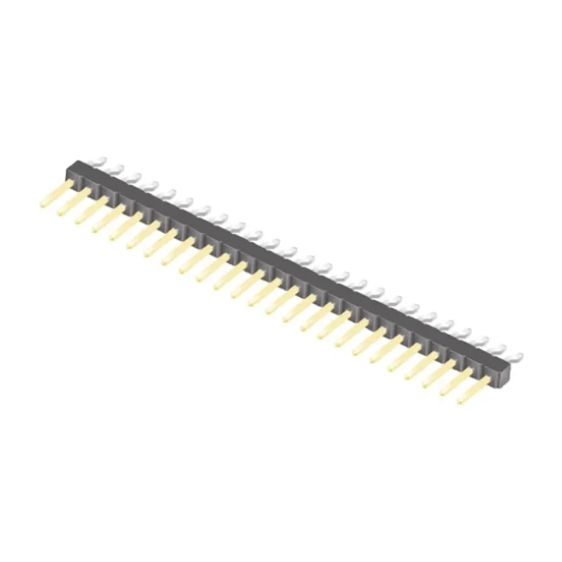 Samtec TSM Series Right Angle Surface Pin Header 25 Contacts 2.54 mm Pitch 1 Row Unshrouded TSM-125-02-L-SH