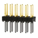 Samtec TSW Series Straight Through Hole 12 Contact 2.54 mm Pitch 2 Row Unshrouded Pin Header TSW-106-08-L-D