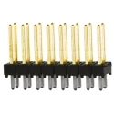 Samtec TSW Series Straight Through Hole Pin Header, 16 Contacts, 2.54 mm Pitch, 2 Row, Unshrouded TSW-108-14-L-D
