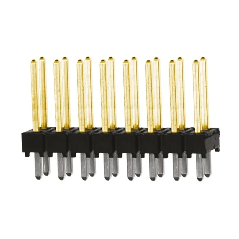 Samtec TSW Series Straight Through Hole Pin Header, 16 Contacts, 2.54 mm Pitch, 2 Row, Unshrouded TSW-108-14-L-D