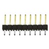 Samtec TSW Series 9 Contact Straight Through Hole Pin Header 2.54 mm Pitch 1 Row Unshrouded TSW-109-07-L-S