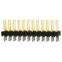 Samtec TSW Series Straight Through Hole Pin Header 24 Contacts 2.54 mm Pitch 2 Row Unshrouded TSW-112-07-L-D