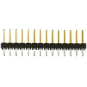 Samtec TSW Series Straight Through Hole Pin Header 28 Contact 2.54 mm Pitch 2 Row Unshrouded TSW-114-07-L-D