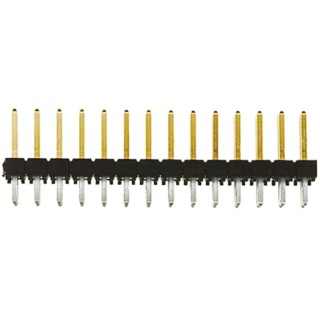 Samtec TSW Series Straight Through Hole Pin Header 28 Contact 2.54 mm Pitch 2 Row Unshrouded TSW-114-07-L-D