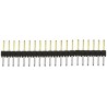 Samtec TSW Series Straight Through Hole Pin Header, 20 Contacts, 2.54 mm Pitch, 1 Row, Unshrouded TSW-120-08-L-S