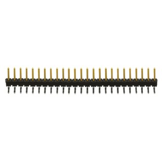 Samtec TSW Series Right Angle Through Hole Pin Header 25 Contacts 2.54 mm Pitch 1 Row Unshrouded TSW-125-08-L-S-RA