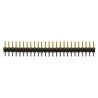 Samtec TSW Series Right Angle Through Hole Pin Header 25 Contacts 2.54 mm Pitch 1 Row Unshrouded TSW-125-08-L-S-RA