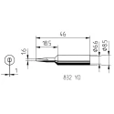 Ersa 1 x 1.6 mm Chisel 46 mm Soldering Iron Tip for Power Tool 0832YDLF/SB