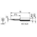 Ersa 1 x 2.2 mm Chisel 55 mm Soldering Iron Tip for Power Tool 0832KDLF/SB