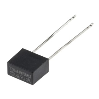 RS PRO Non-Resettable Fuse Radial 250mA 250V AC Time Delay Thermoplastic Body 767-5027