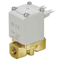 SMC Brass Body 2 Port Normally Closed Solenoid Valve 24V, 2mm Orifice Diameter VX214AGA