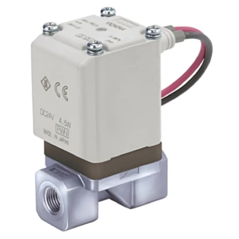 SMC Solenoid Valve, 2 Port, Normally Closed, 230V AC, 1/4 in Inlet Port, Aluminium Body VX220ALA