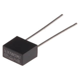 RS PRO Non-Resettable Fuse Radial 6.3A 250V AC Thermoplastic Body RS PRO 767-5068