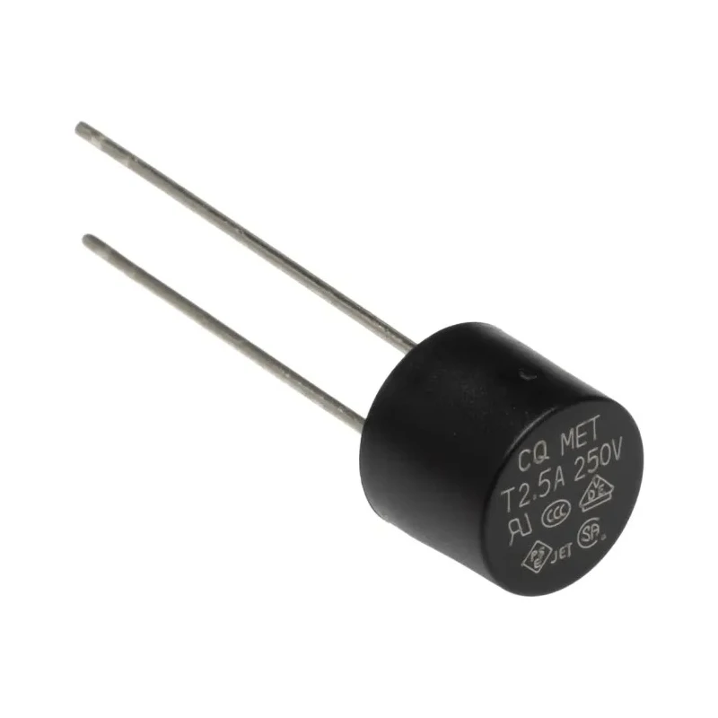 RS PRO Non-Resettable Fuse Radial 2.5A 250V Thermoplastic Body Time Delay 35A Breaking Capacity 767-5159
