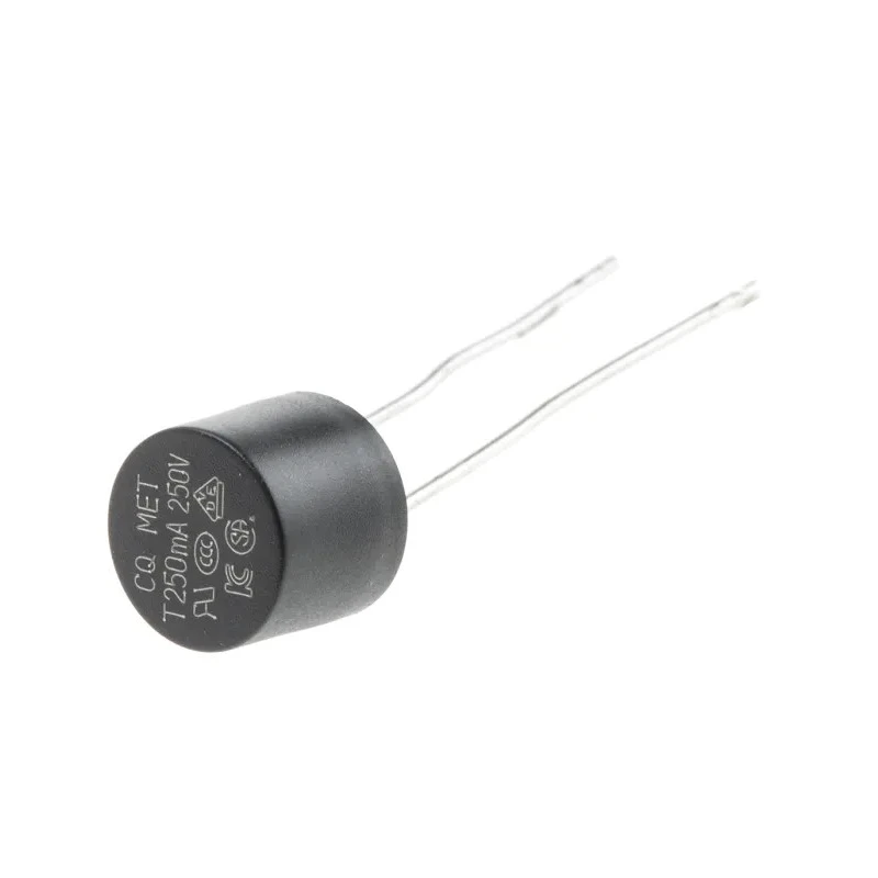 RS PRO Non-Resettable Fuse Radial 250mA 250V Time Delay Thermoplastic Body 767-5171