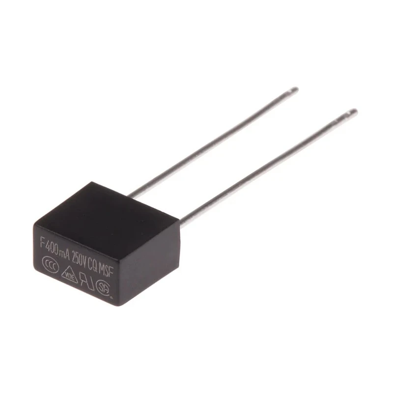 RS PRO Non-Resettable Fast Acting Radial Fuse 400mA 250V 767-5096