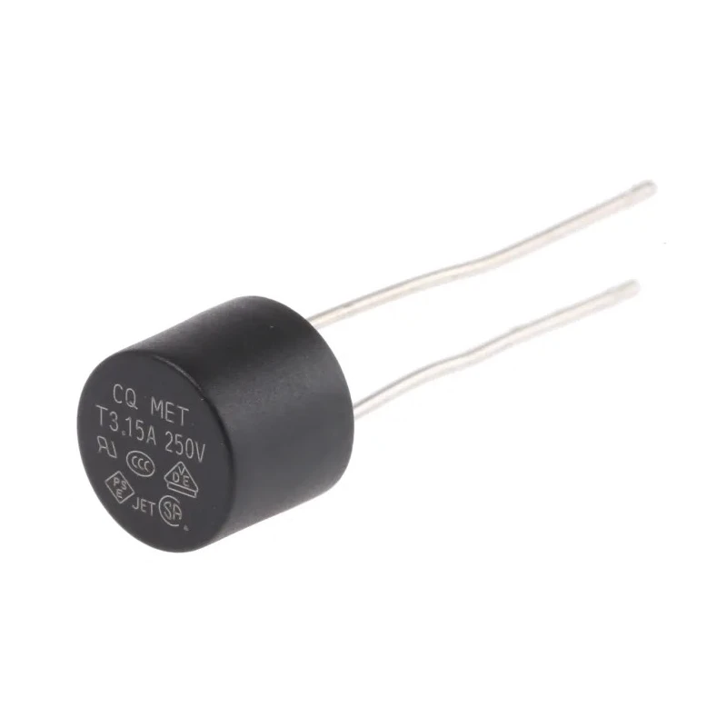 RS PRO Non-Resettable Fuse Radial Lead Orientation 3.15A Current Rating 250V Thermoplastic Body 767-5153