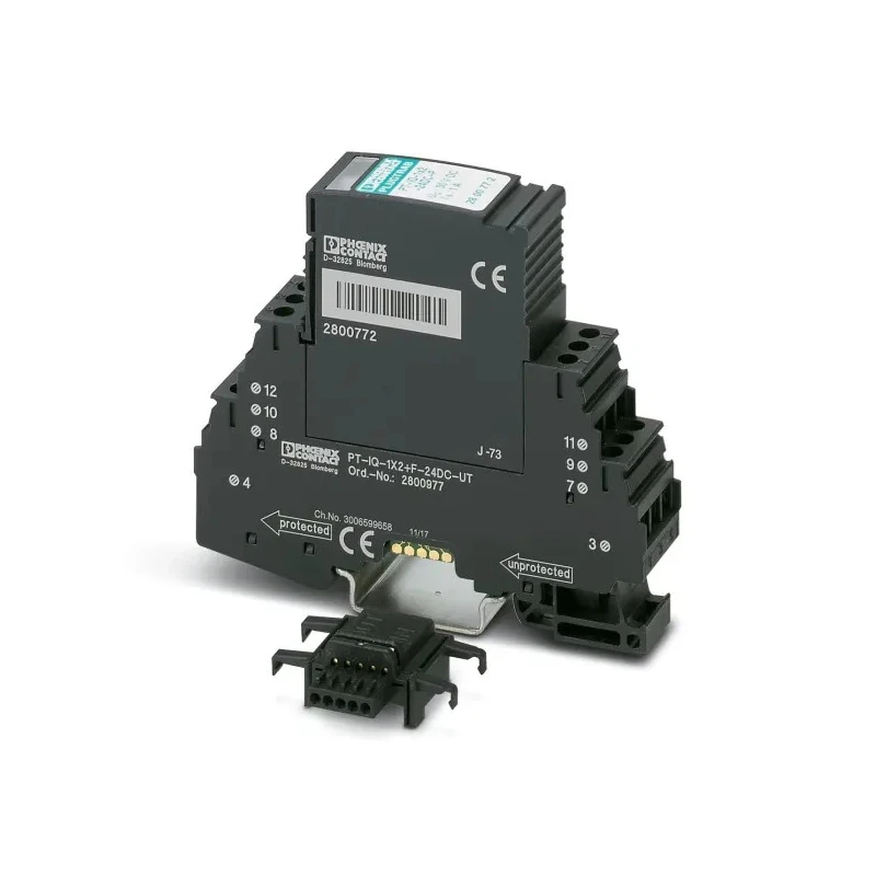 Phoenix Contact Modular Surge Protector, 10 kA, DIN Rail Mount Type 2800977