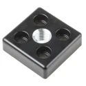 RS PRO Base Plate Connector Bracket & Joint Die Cast Zinc Material Compatible with 40 x 40 mm Strut Profile 5 mm 767-5793