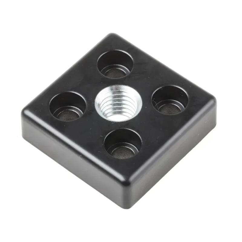 RS PRO Base Plate Connector Bracket & Joint Die Cast Zinc Material Compatible with 40 x 40 mm Strut Profile 5 mm 767-5793