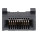 Samtec Series Straight Edge Connector Female, Surface Mount, 20 Contacts, 0.8 mm Pitch, 2 Row, Gold over Nickel HSEC8-DV