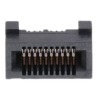 Samtec Series Straight Edge Connector Female, Surface Mount, 20 Contacts, 0.8 mm Pitch, 2 Row, Gold over Nickel HSEC8-DV