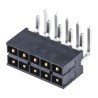 Samtec IPT1 Series Right Angle Through Hole PCB Header 10 Contacts 2.54 mm Pitch 2 Row Shrouded