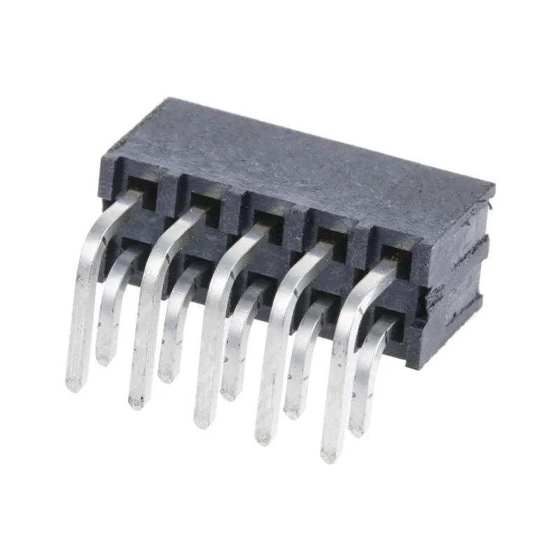 Samtec Right Angle Through Hole PCB Header 10 Contacts 2.54mm Pitch 2 Row Shrouded IPT1 