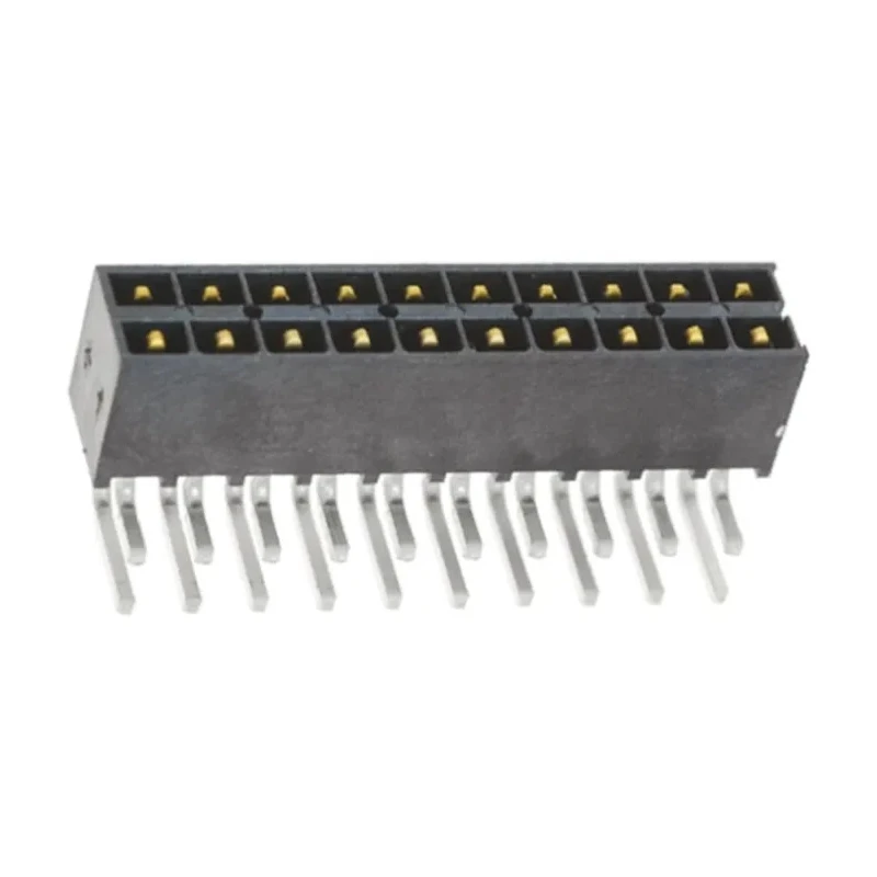 Samtec IPT1 Series Right Angle Through Hole PCB Header, 20 Contacts, 2.54 mm Pitch, 2 Row, Shrouded IPT1