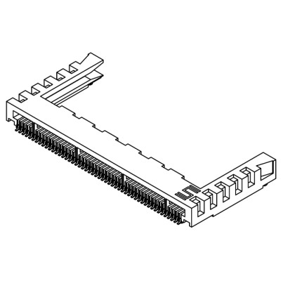Samtec MB1 Series Straight Edge Connector Female Surface Mount 40 Contacts 1 mm Pitch 1 Row Solder MB1-140-01-L-S-02-SL