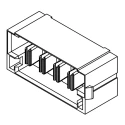 Samtec MPS Series Straight Through Hole PCB Socket 6-Contact 1 Row 5 mm Pitch Solder MPS-06-7.70-01-L-V
