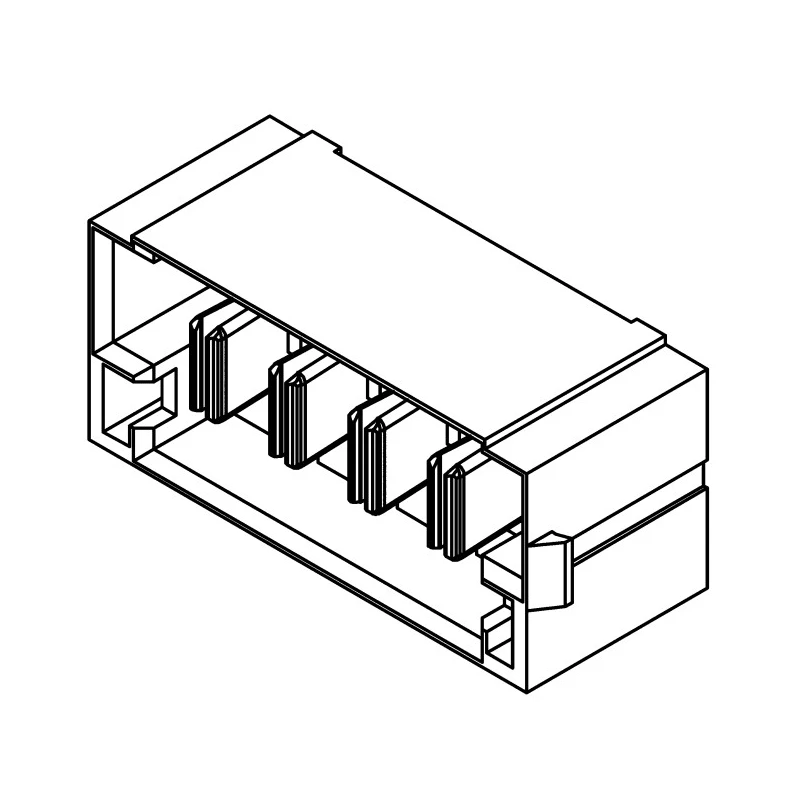 Samtec MPS Series Straight Through Hole PCB Socket 6-Contact 1 Row 5 mm Pitch Solder MPS-06-7.70-01-L-V