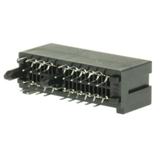 Samtec PCIe Series Straight Edge Connector Female 36-Contacts 1 mm Pitch 2 Row Through Hole 2.5A Current PCIE-036-02-F-D-TH