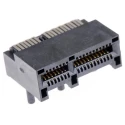 Samtec PCIe Series Right Angle Edge Connector Female, Through Hole, 36 Contacts, 1 mm Pitch, 2 Row, Gold PCIE-036-02-F-D-RA