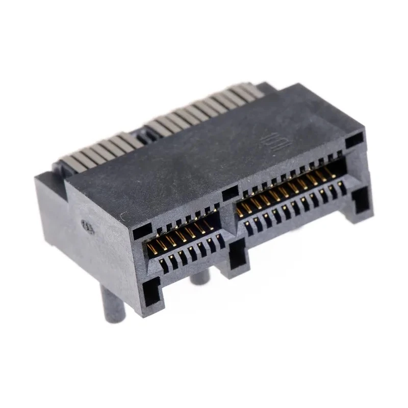 Samtec PCIe Series Right Angle Edge Connector Female, Through Hole, 36 Contacts, 1 mm Pitch, 2 Row, Gold PCIE-036-02-F-D-RA
