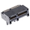 Samtec PCIe Series Right Angle Edge Connector Female, Through Hole, 36 Contacts, 1 mm Pitch, 2 Row, Gold PCIE-036-02-F-D-RA