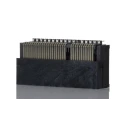 Samtec PCIe Series Edge Connector Female, Right Angle, 64-Contacts, 1 mm Pitch, 2 Row, Through Hole PCIE-064-02-F-D-RA