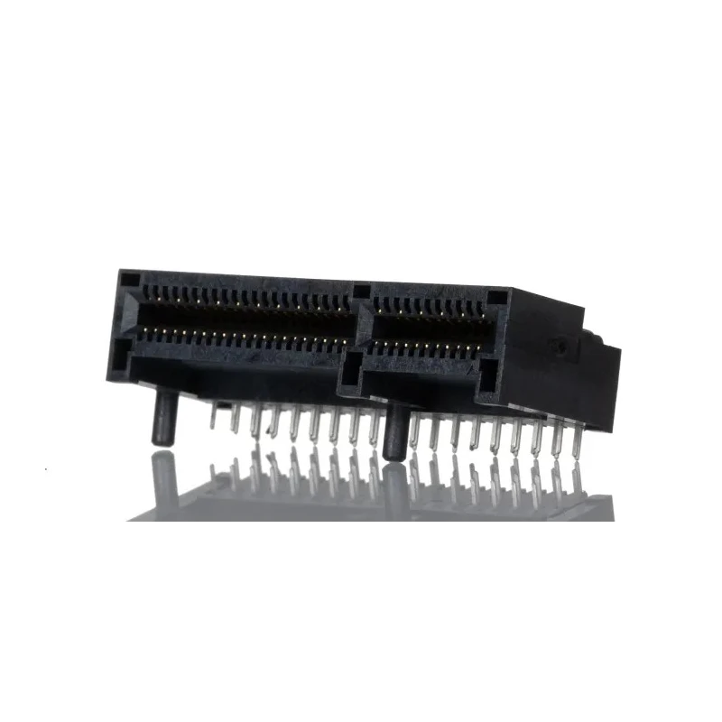 Samtec PCIe Series Edge Connector Female, Right Angle, 64-Contacts, 1 mm Pitch, 2 Row, Through Hole PCIE-064-02-F-D-RA