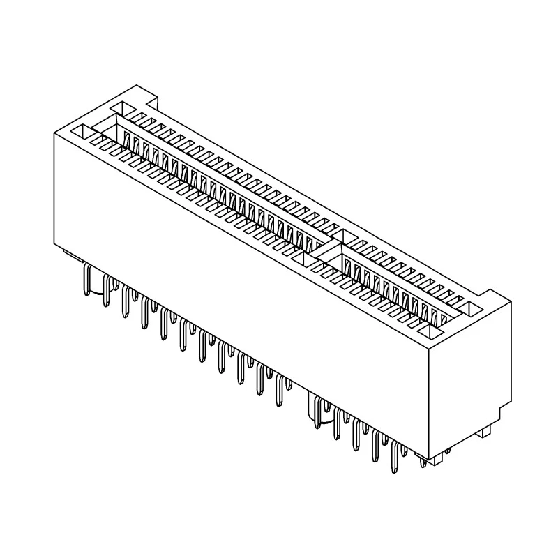 Samtec PCIe Series Straight Edge Connector Female, Through Hole, 164-Contacts, 1 mm Pitch, 2 Row, Solder PCIE-164-02-F-D-TH