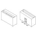 Samtec PEC Series Straight Edge Connector Female, Surface Mount, 3-Contacts, 2.54 mm Pitch, 1 Row, Solder PEC-03-02-T-S-LC