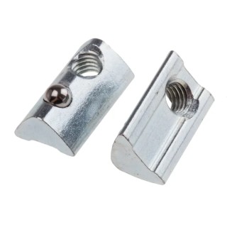 RS PRO Connecting Component T-Slot Nut for Strut Profile 30 mm, Thread Size M5, Groove Size 6 mm, Steel Material 767-5529