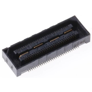 Samtec QSH Series Straight Surface PCB Socket, 60-Contact, 2 Row, 0.5 mm Pitch, 12A Current, Solder QSH-030-01-L-D-A