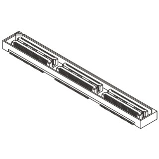 Samtec QSH Series Straight Surface PCB Socket 180-Contact 2 Row 0.5 mm Pitch Solder QSH-090-01-L-D-A-TR