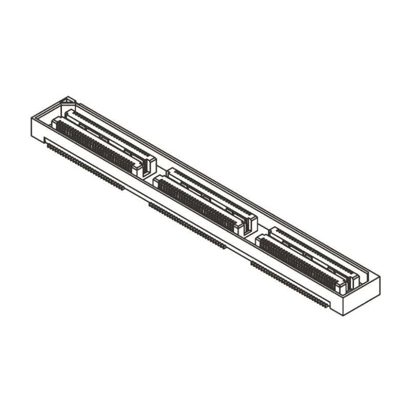 Samtec QSH Series Straight Surface PCB Socket 180-Contact 2 Row 0.5 mm Pitch Solder QSH-090-01-L-D-A-TR