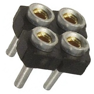Samtec SDL Series Straight Through Hole PCB Socket 4-Contact 2 Row 2.54 mm Pitch Through Hole SDL-102-T-12