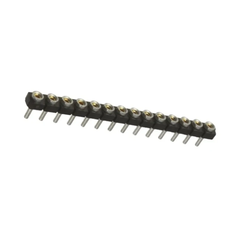 Samtec SL Series Straight Through Hole PCB Socket 14-Contact 1 Row 2.54 mm Pitch Solder SL-114-T-10