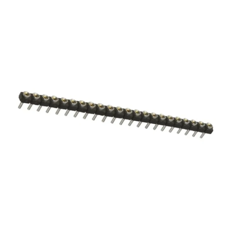 Samtec SL Series Straight Through Hole PCB Socket, 22-Contact, 1 Row, 2.54 mm Pitch, Solder Termination SL-122-T-10