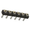 Samtec SL Series Straight Through Hole PCB Socket 6-Contact, 1 Row, 2.54 mm Pitch Solder SL-106-T-10