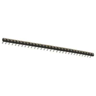 Samtec SL Series Straight Through Hole PCB Socket 30-Contact 1 Row 2.54 mm Pitch Solder SL-130-T-10